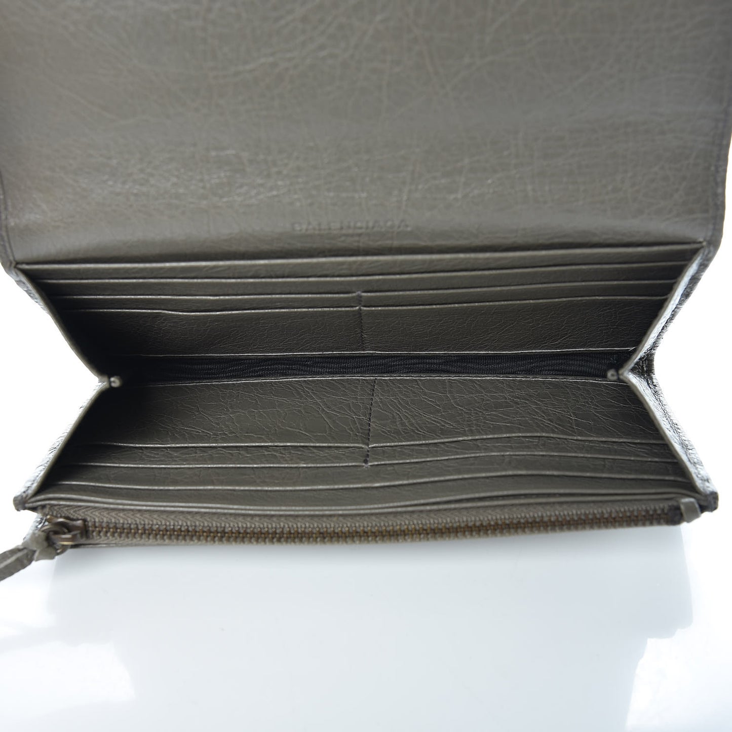 Agneau Classic Hardware Money Wallet Beige Liege