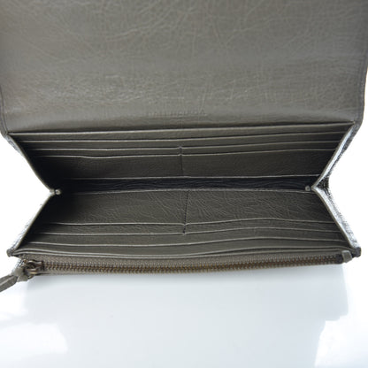 Balenciaga Agneau Classic Hardware Money Wallet Beige Liege 5 of 7