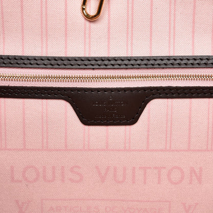 Louis Vuitton Damier Ebene Neo Neverfull MM Rose Ballerine 7 of 9