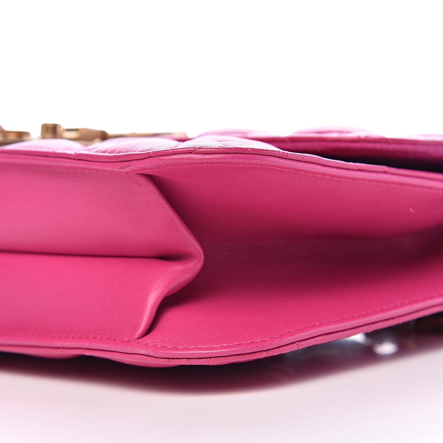 Christian Dior Lambskin Cannage Large Dioraddict Flap Fuchsia 9 of 11