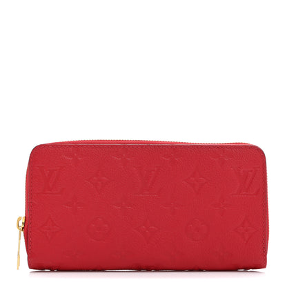 Louis Vuitton Empreinte Zippy Wallet Scarlet 1 of 9