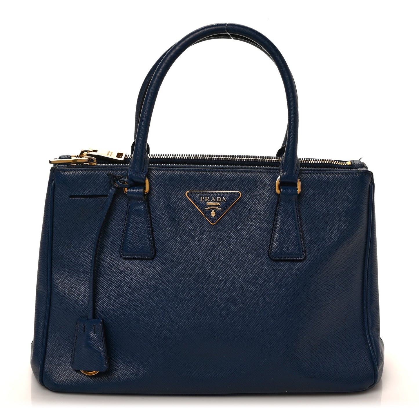 Saffiano Medium Galleria Double Zip Tote Bluette