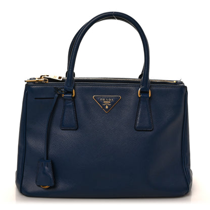 Prada Saffiano Medium Galleria Double Zip Tote Bluette 1 of 8