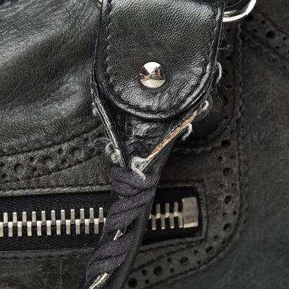 Balenciaga Agneau Giant Brogues Hardware City Black 22 of 27