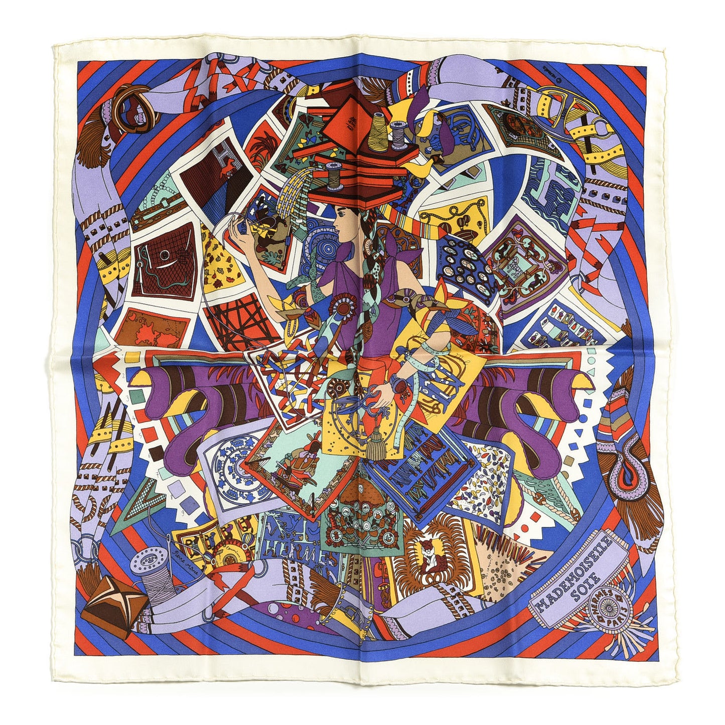 Silk Mademoiselle Soie Pocket Square Scarf
