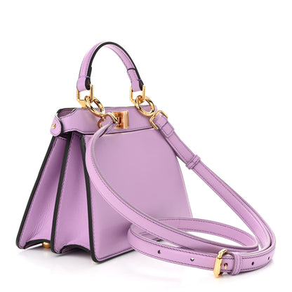 Fendi Shiny Nappa Petite Peekaboo I SEE U Satchel Violetta 3 of 10