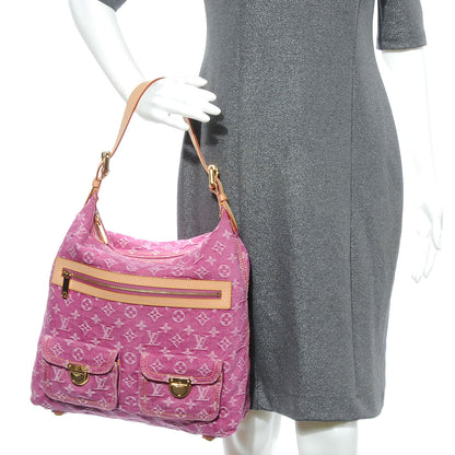 Louis Vuitton Denim Baggy GM Fuchsia 2 of 7