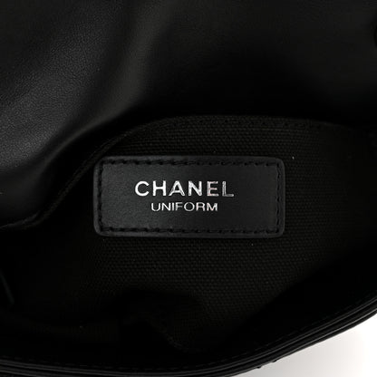 Chanel Calfskin Quilted CC Uniform Flap Belt Bag Black 5 of 10