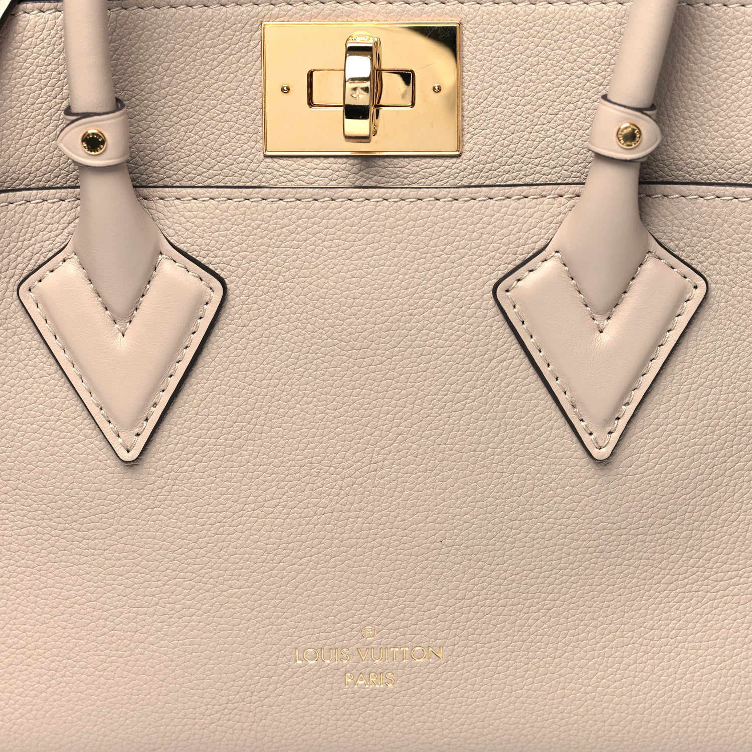 Louis Vuitton Calfskin Monogram On My Side PM Greige 7 of 11
