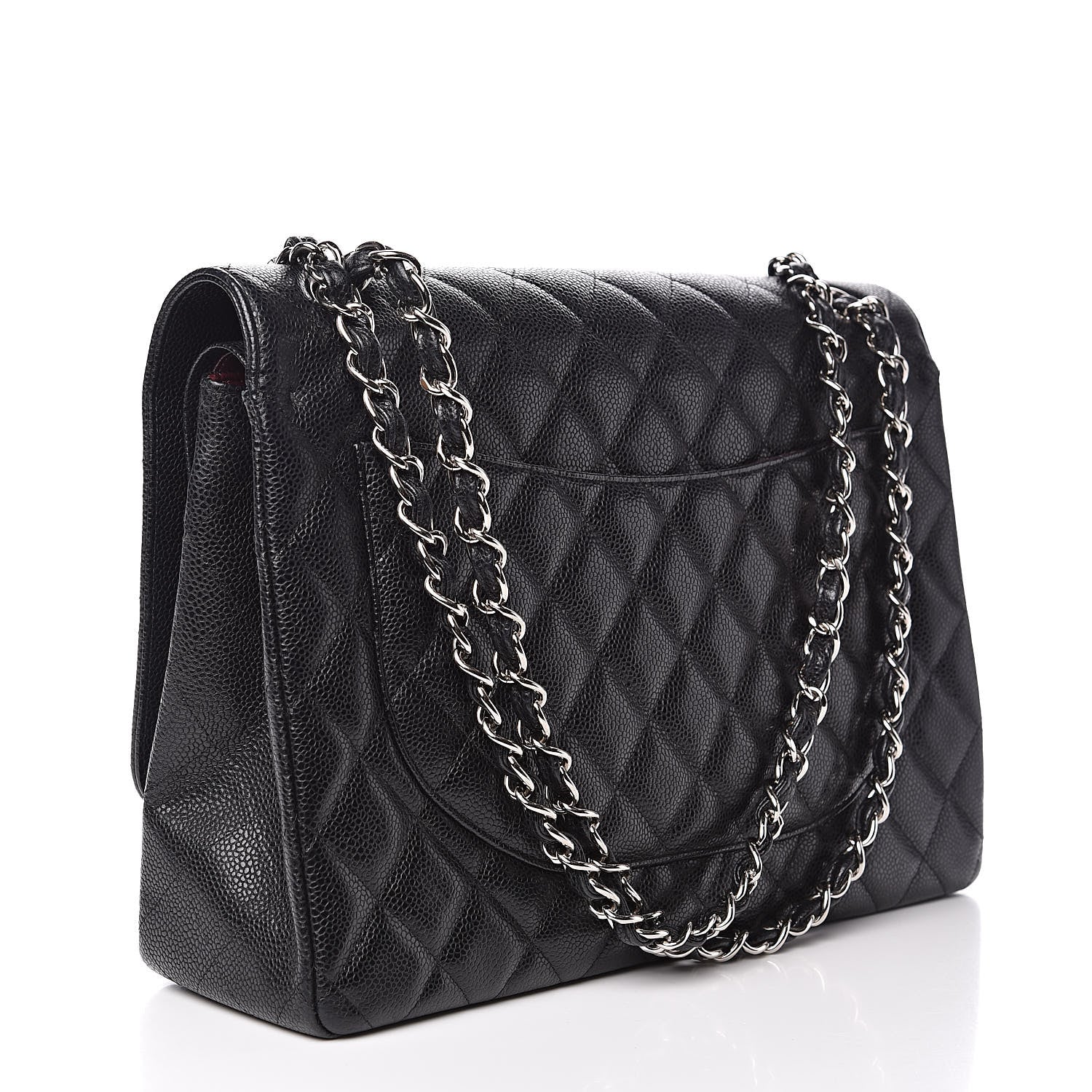 Chanel Caviar Quilted Maxi Double Flap Black 3 of 15