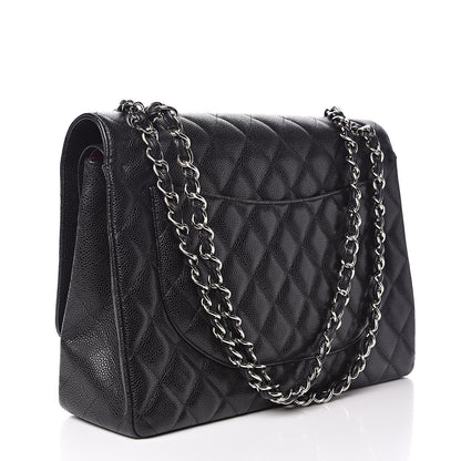 Chanel Caviar Quilted Maxi Double Flap Black 3 of 15