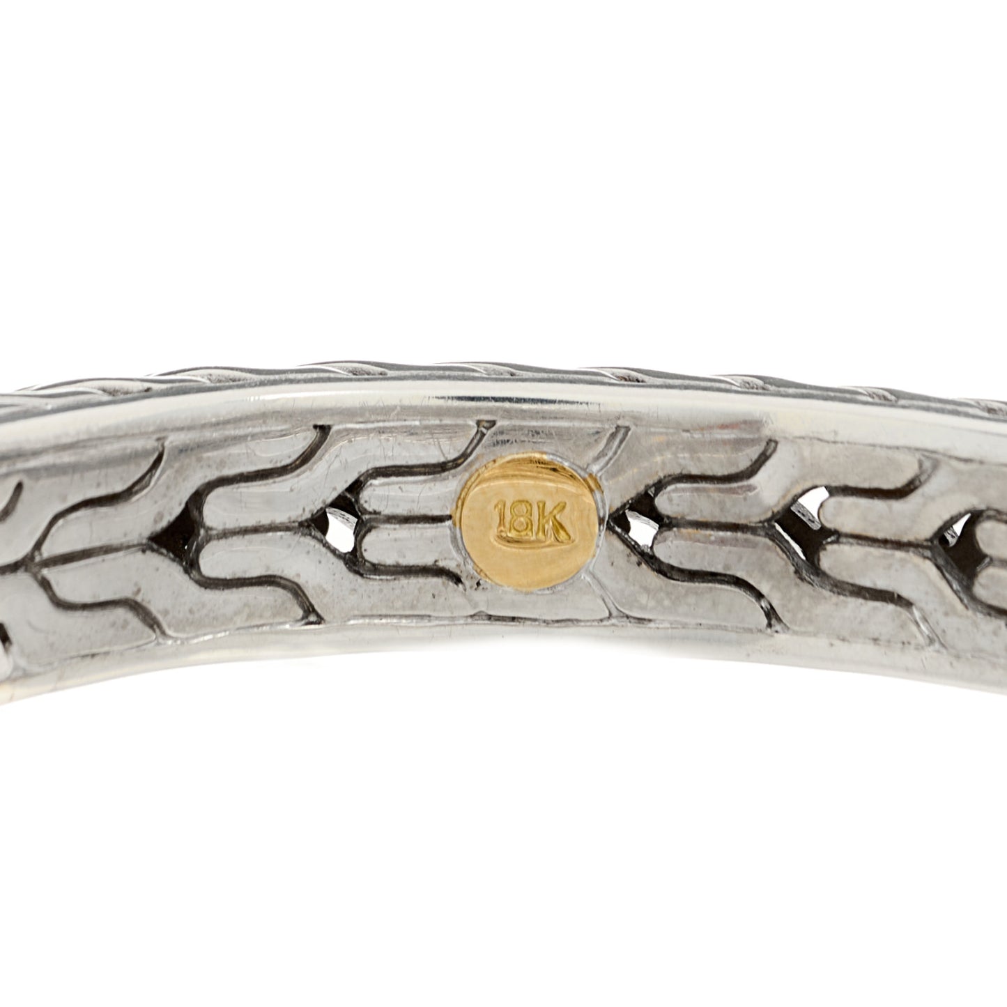 Sterling Silver Diamond Palu Classic Chain Kick Cuff Bracelet