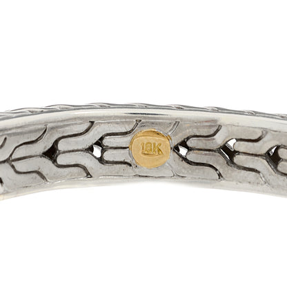 John Hardy Sterling Silver Diamond Palu Classic Chain Kick Cuff Bracelet 6 of 6