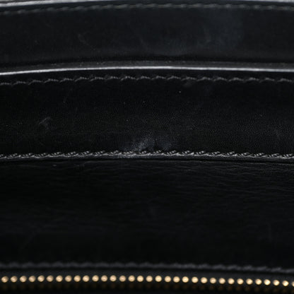Celine Linen Smooth Calfskin Leopard Print Medium Luggage Black 12 of 20