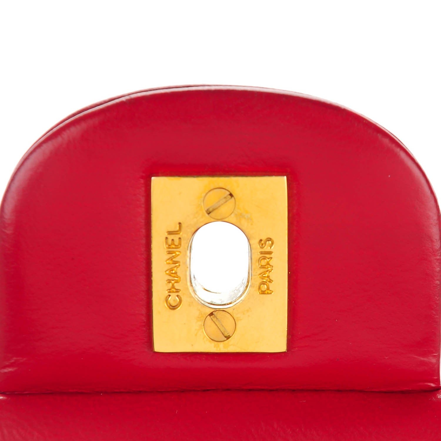 Chanel Lambskin Quilted Medium Double Flap Red 6 of 11