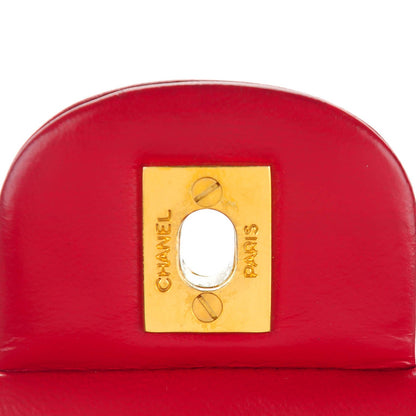 Chanel Lambskin Quilted Medium Double Flap Red 6 of 11