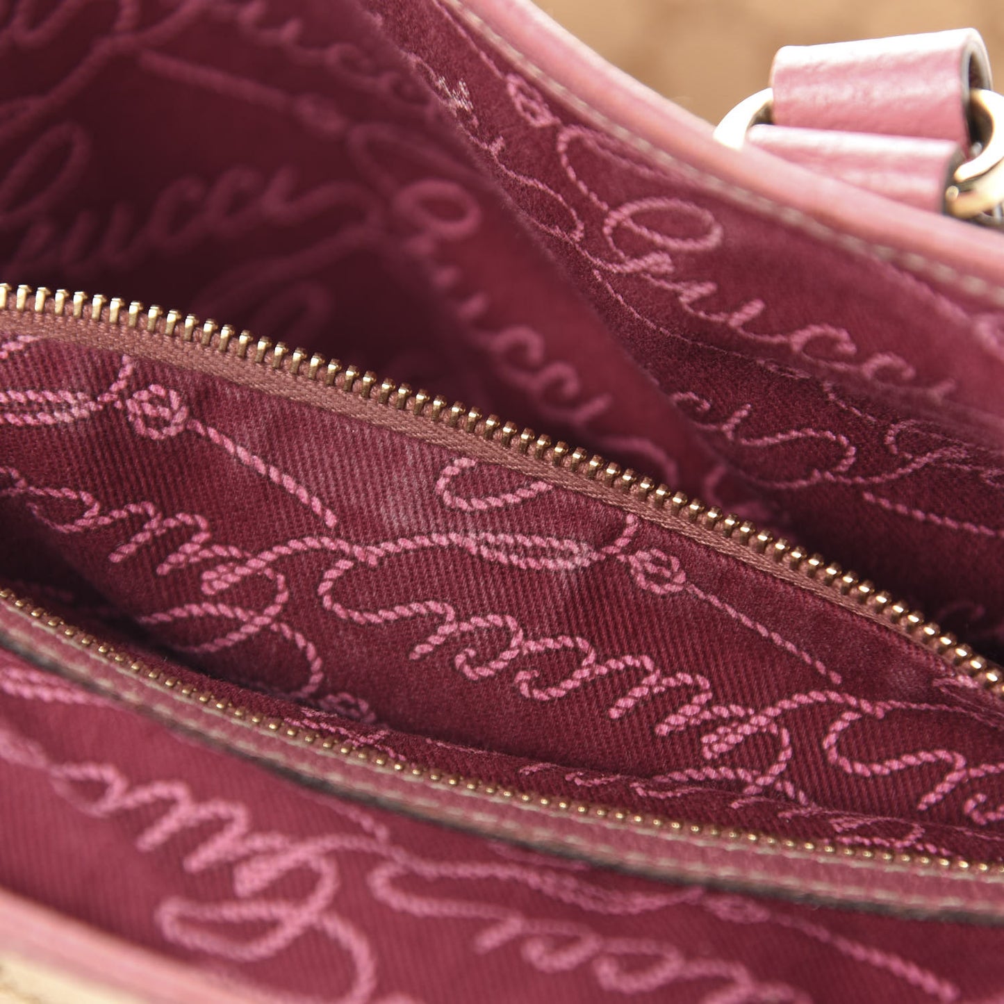 Monogram Charmy Shopper Tote Pink