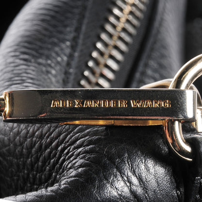 Alexander Wang Pebbled Lambskin Rocco with Pale Gold Hardware Soft Black 6 of 7