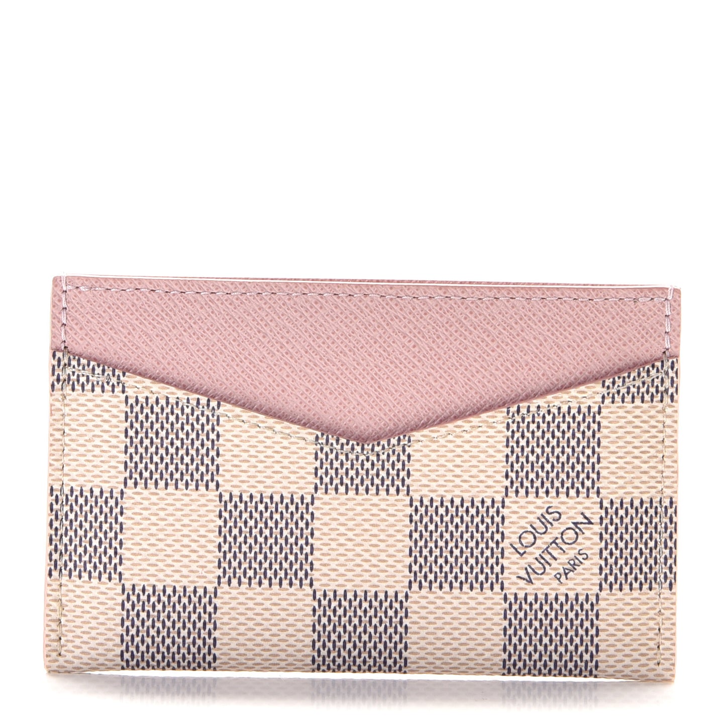 Damier Azur Daily Card Holder Rose Ballerine
