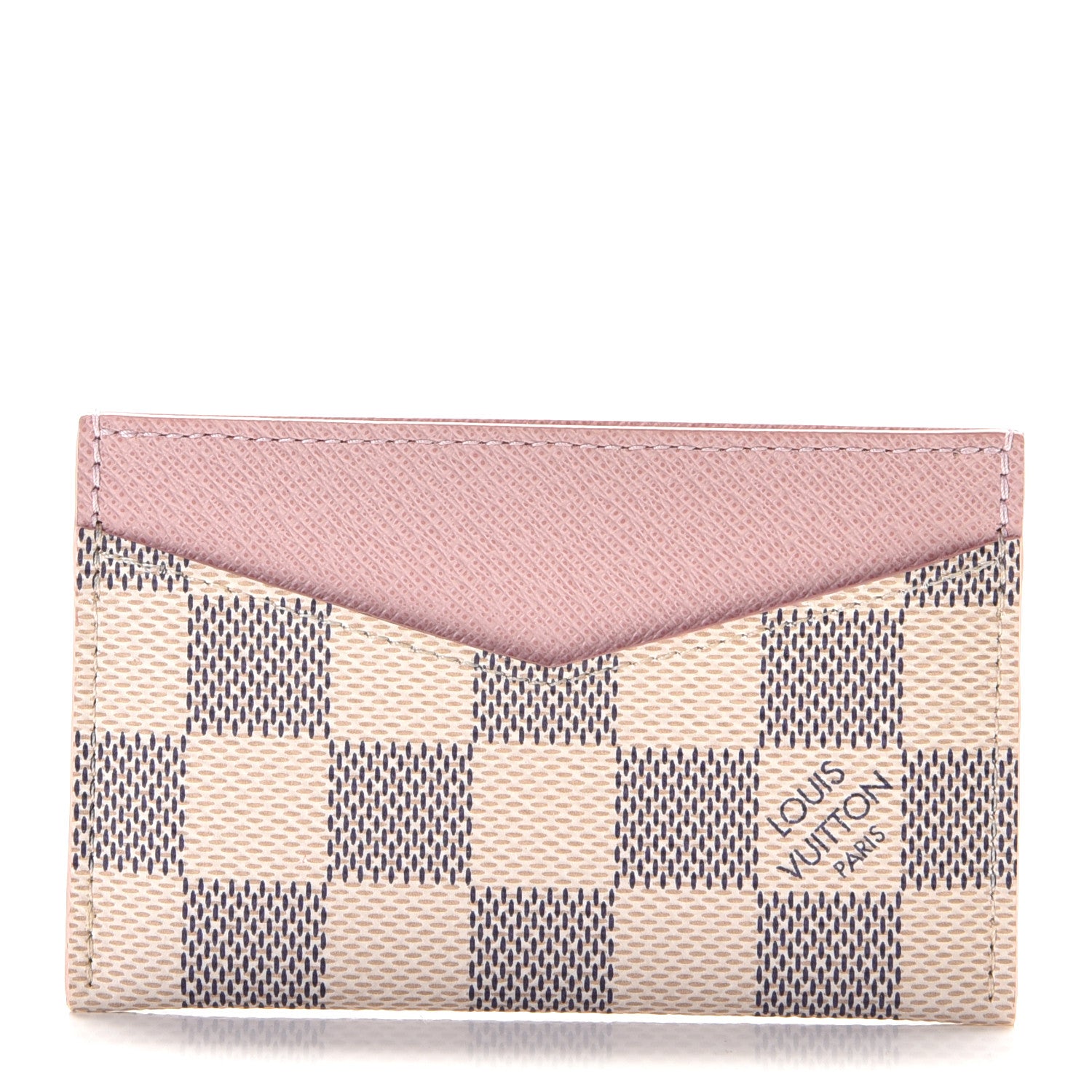 Louis Vuitton Damier Azur Daily Card Holder Rose Ballerine 1 of 7
