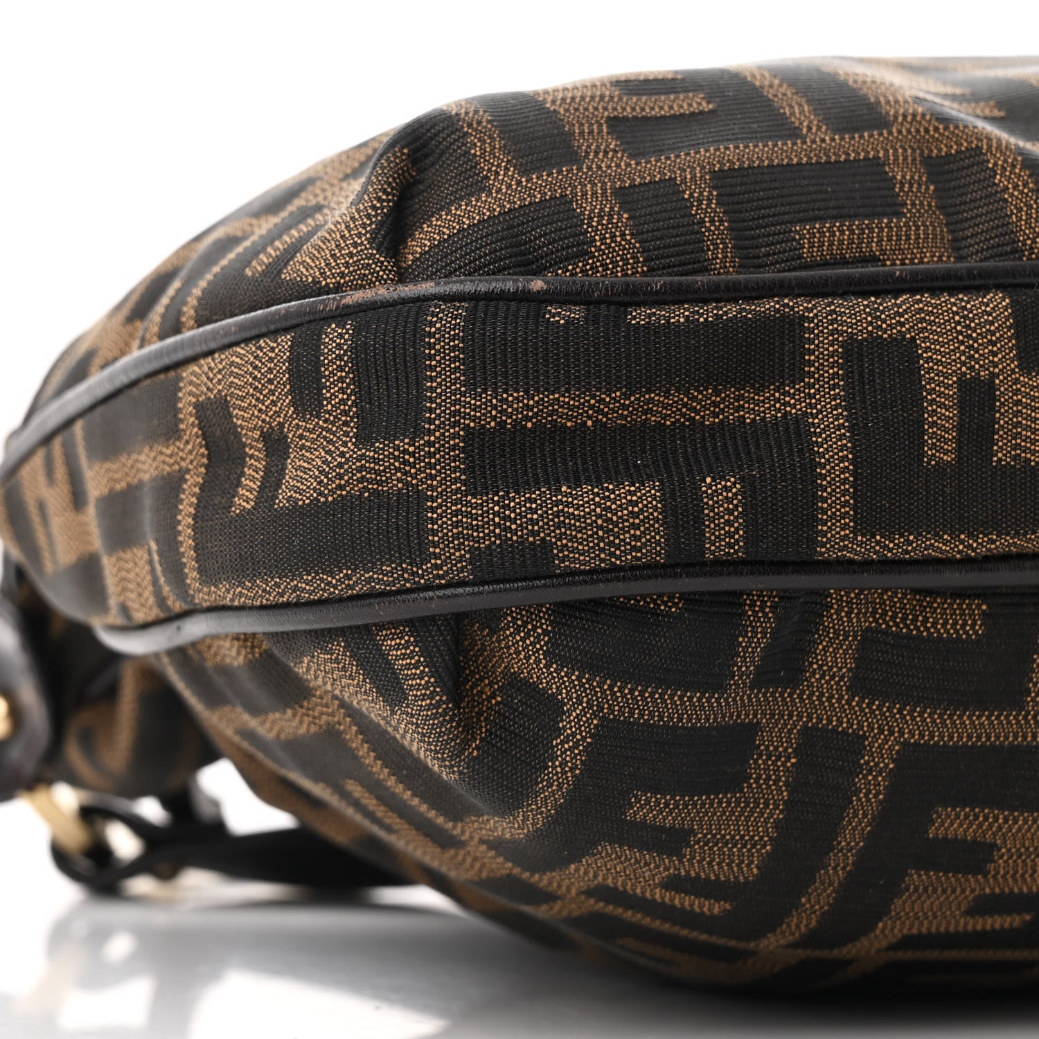 Fendi Zucca Cuoio Lucido Chef Crossbody Bag Tobacco Moro 9 of 10