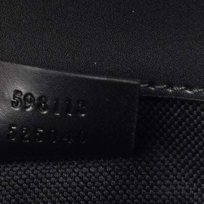 Gucci GG Supreme Monogram Web Slim Belt Bag Black Grey 7 of 10