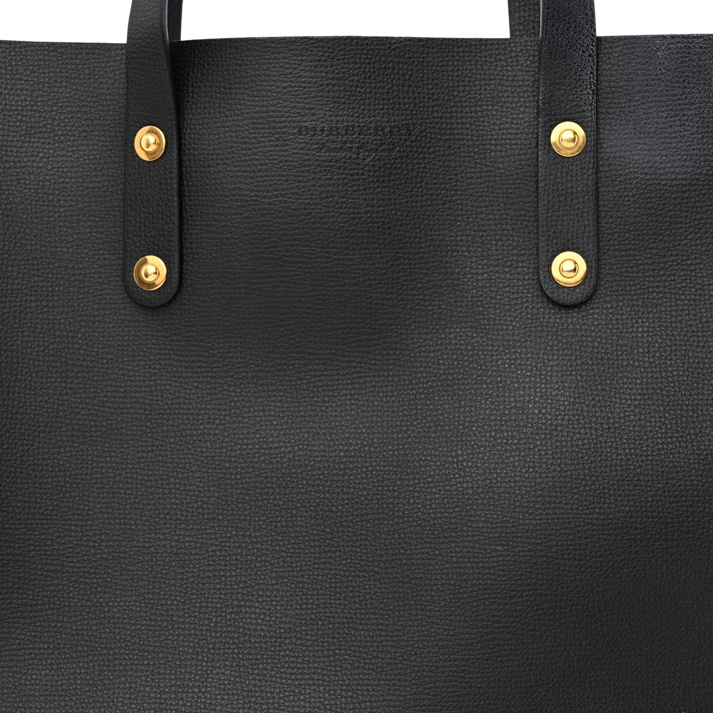 Grainy Calfskin Haymarket Check Tote Black