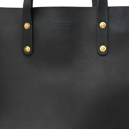 Burberry Grainy Calfskin Haymarket Check Tote Black 7 of 14