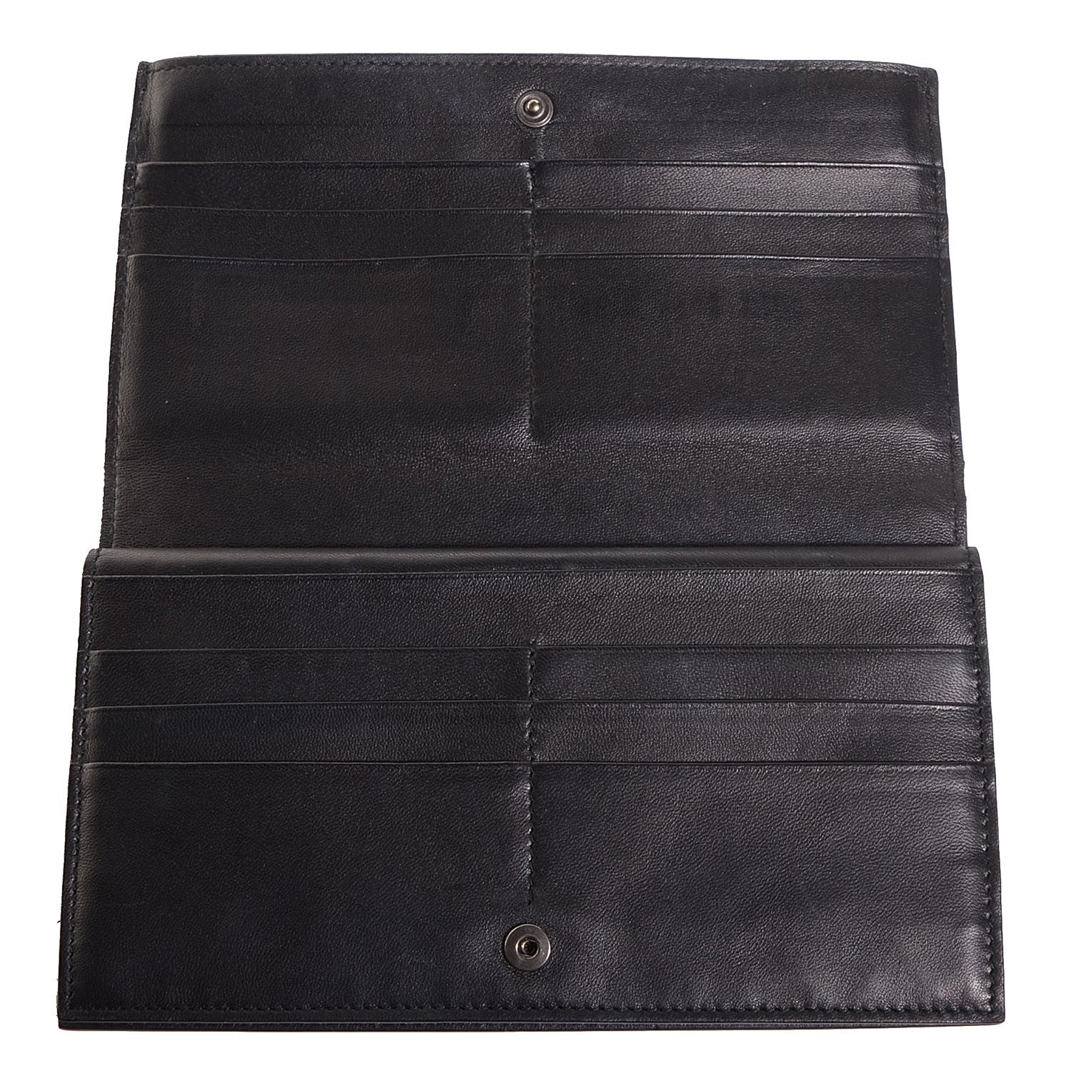 Bottega Veneta Nappa Intrecciato Continental Wallet Black 9 of 9