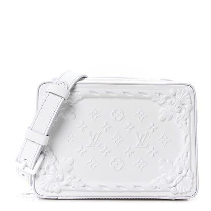 Louis Vuitton Calfskin LV Ornament Soft Trunk Optic White 1 of 9