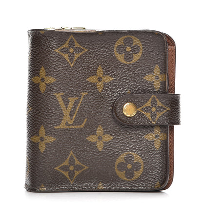 Louis Vuitton Monogram Compact Zippe Zipped Wallet 1 of 8