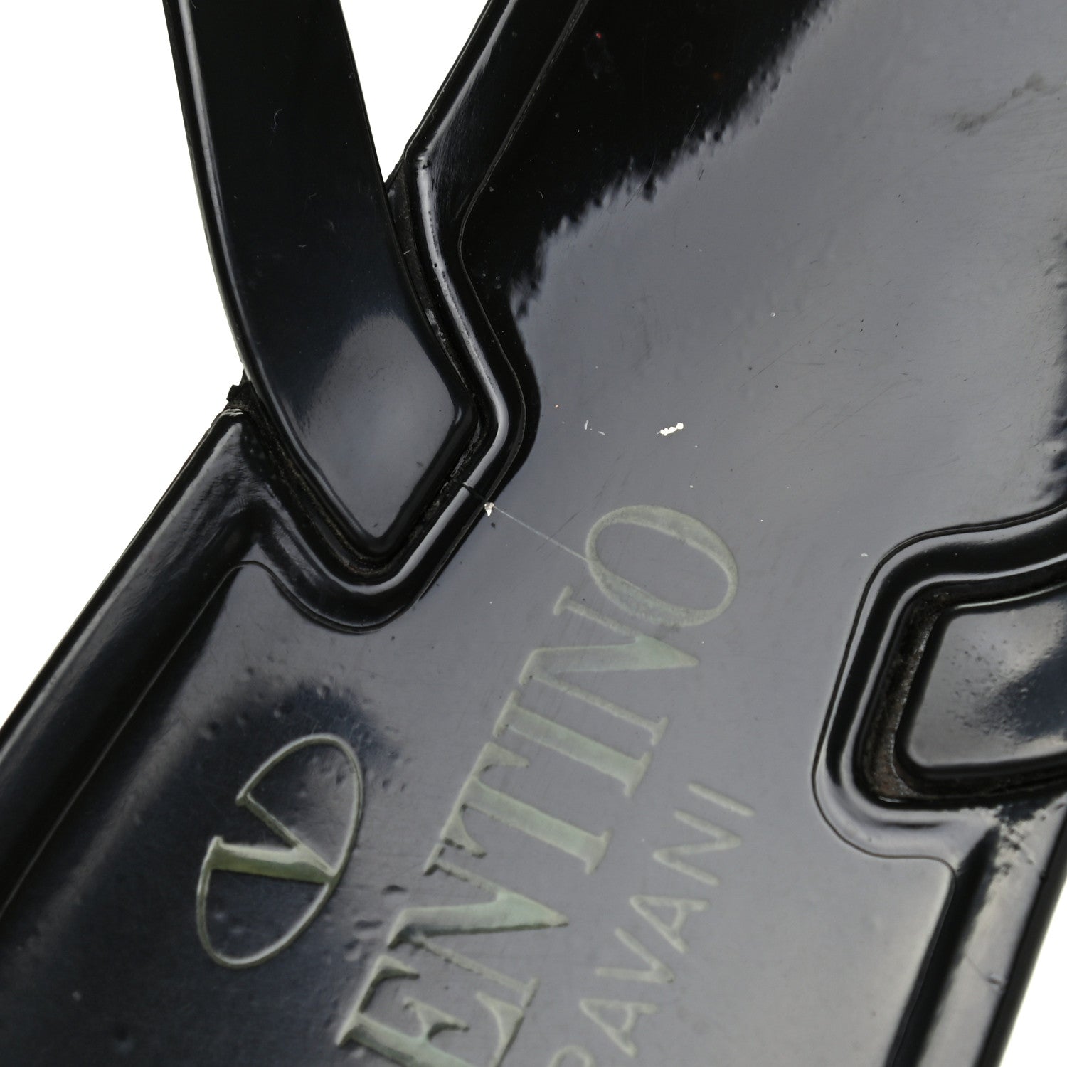 Valentino Garavani PVC Jelly Rockstud Bow Thong Sandals 38 Black 14 of 15