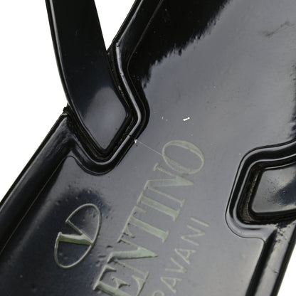Valentino Garavani PVC Jelly Rockstud Bow Thong Sandals 38 Black 14 of 15