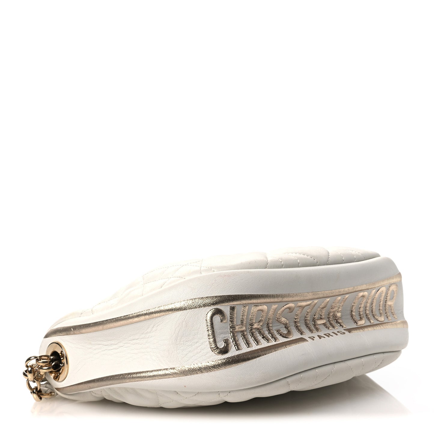 Lambskin Cannage Medium Dior Vibe Hobo Bag Latte