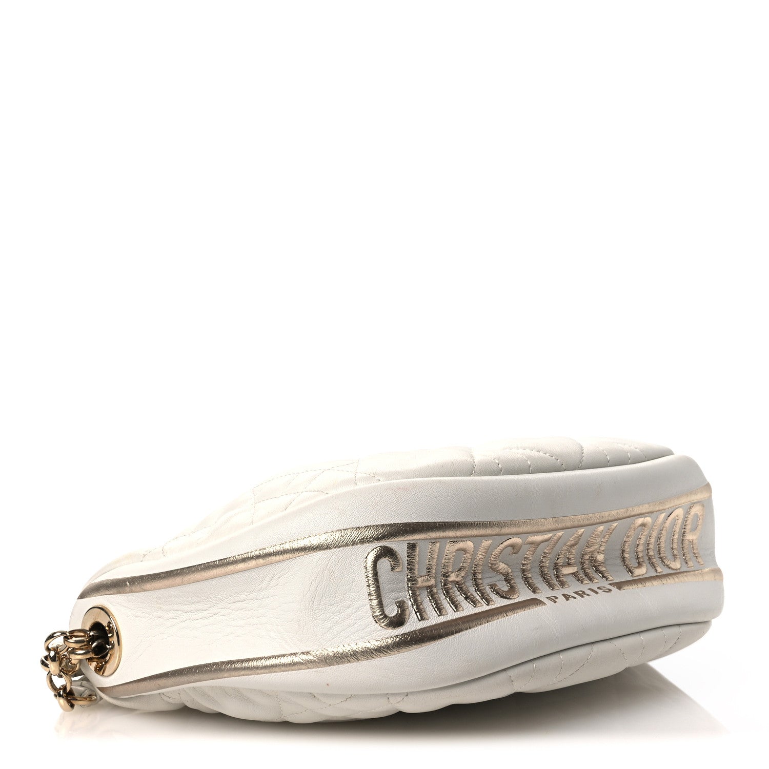 Christian Dior Lambskin Cannage Medium Dior Vibe Hobo Bag Latte 4 of 16