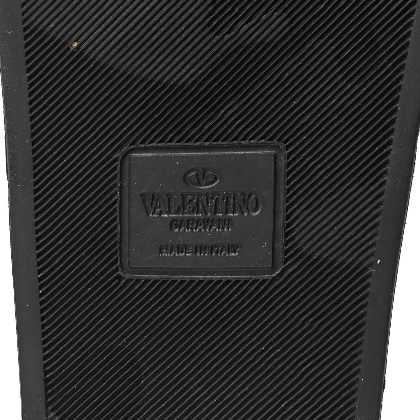 Rubber Rockstud Slide Sandals 38 Black