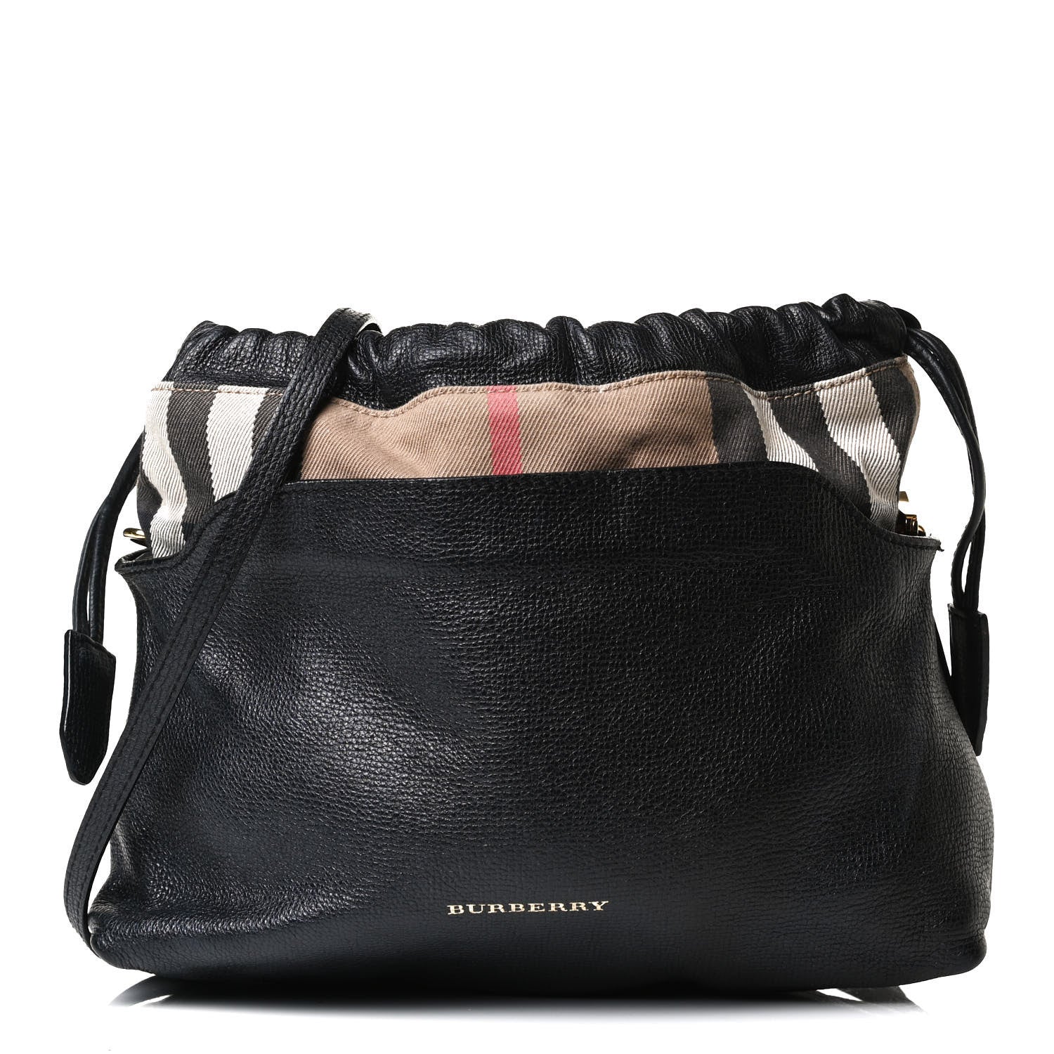 Burberry Calfskin House Check Little Crush Black 1 of 20