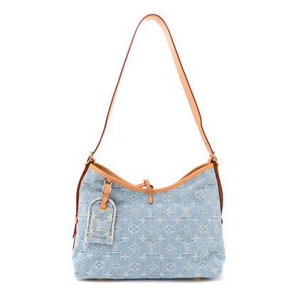 Louis Vuitton Monogram Denim CarryAll PM Sky Blue 1 of 12