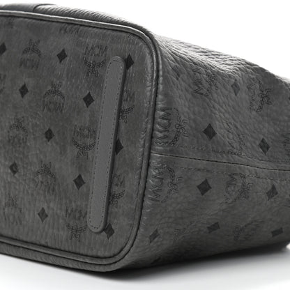 MCM Visetos Medium Reversible Shopper Tote Phantom Grey 8 of 8