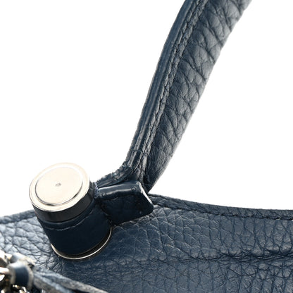 Balenciaga Veau Grana Perforated Blackout Hardware Nano City Bleu Profond 14 of 15