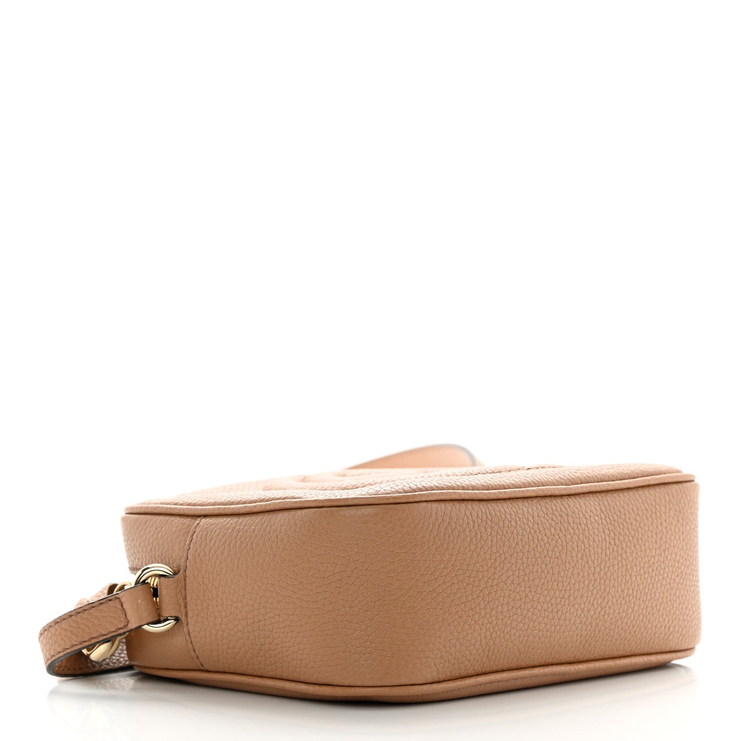 Pebbled Calfskin Small Soho Disco Bag Camelia