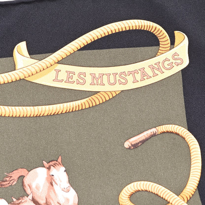 Hermes Silk Les Mustangs Scarf 70 5 of 8