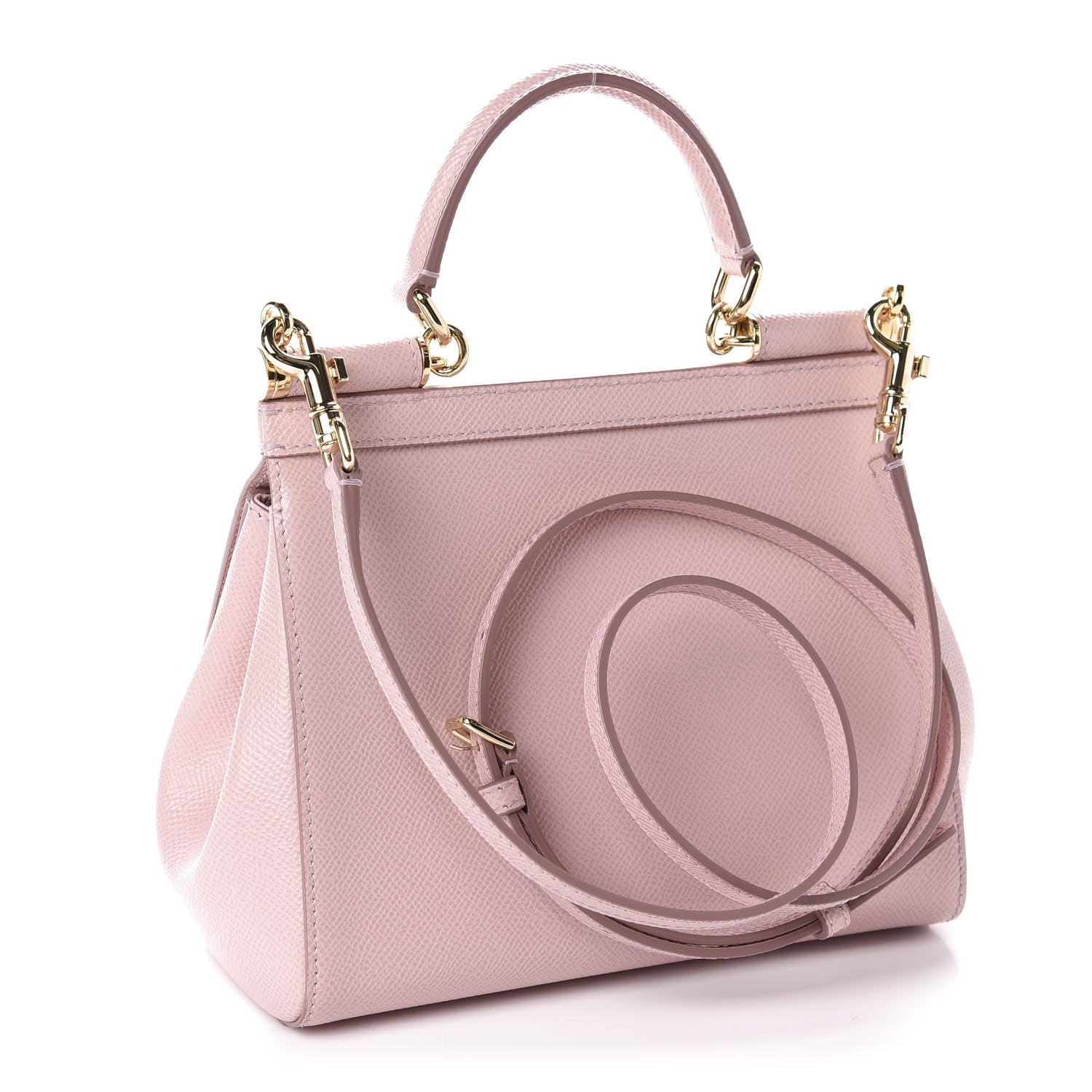 Dolce & Gabbana Dauphine Small Miss Sicily Satchel Rosa Carne 3 of 9