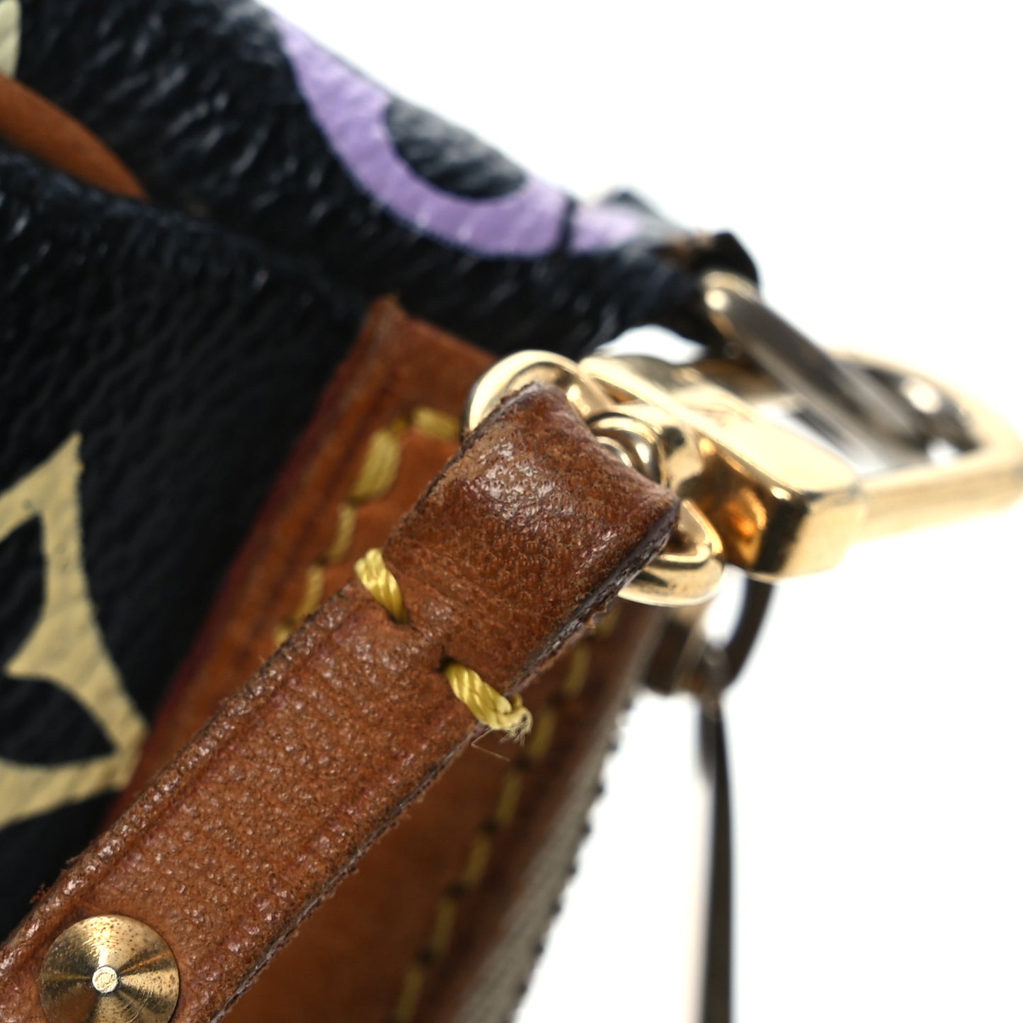 Monogram Multicolor Pochette Accessories Black