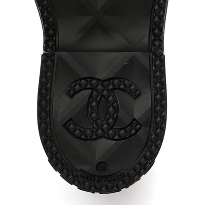 Chanel Caoutchouk CC High Boots 40 Black 8 of 8