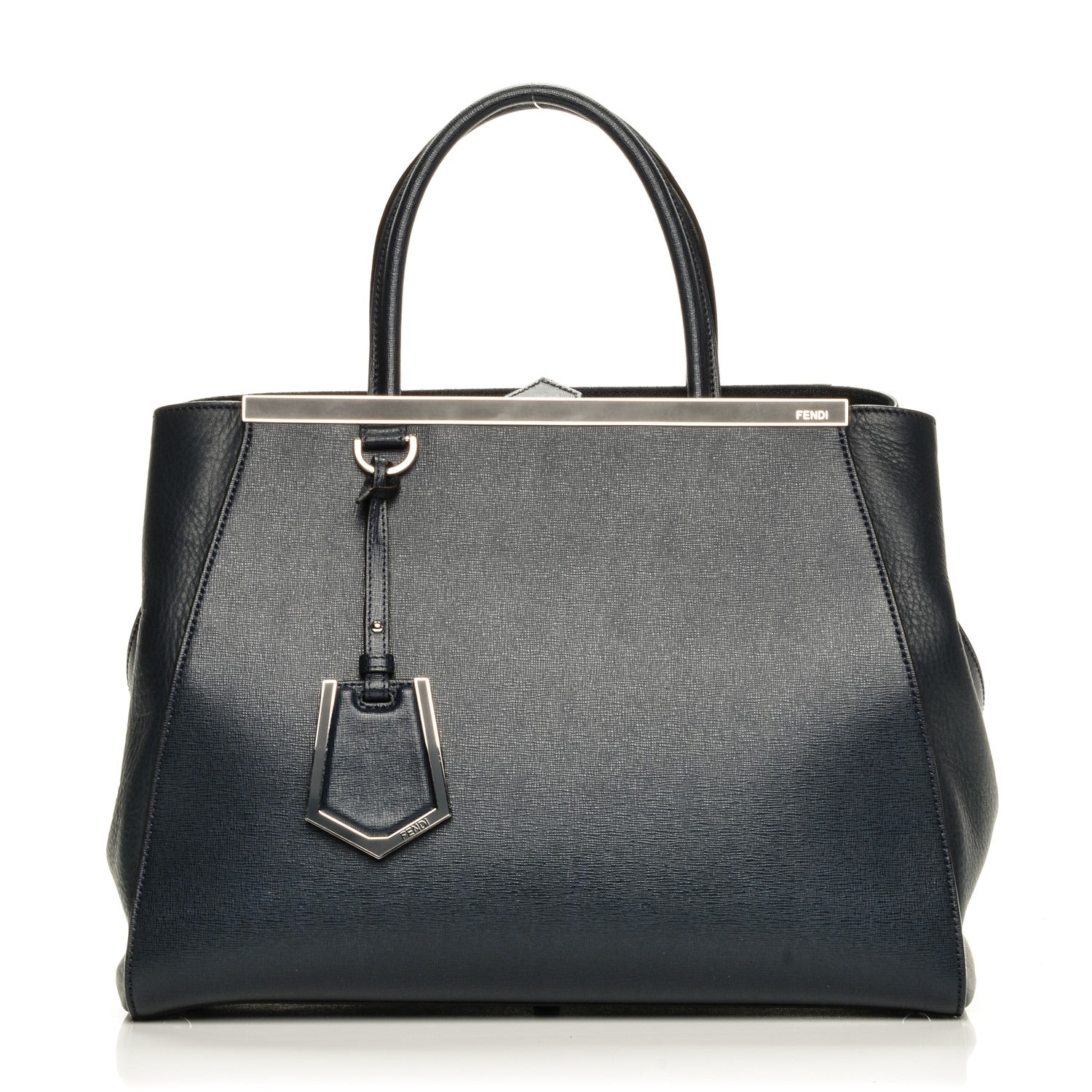 Fendi Vitello Elite Regular 2Jours Tote Lavagna 1 of 7