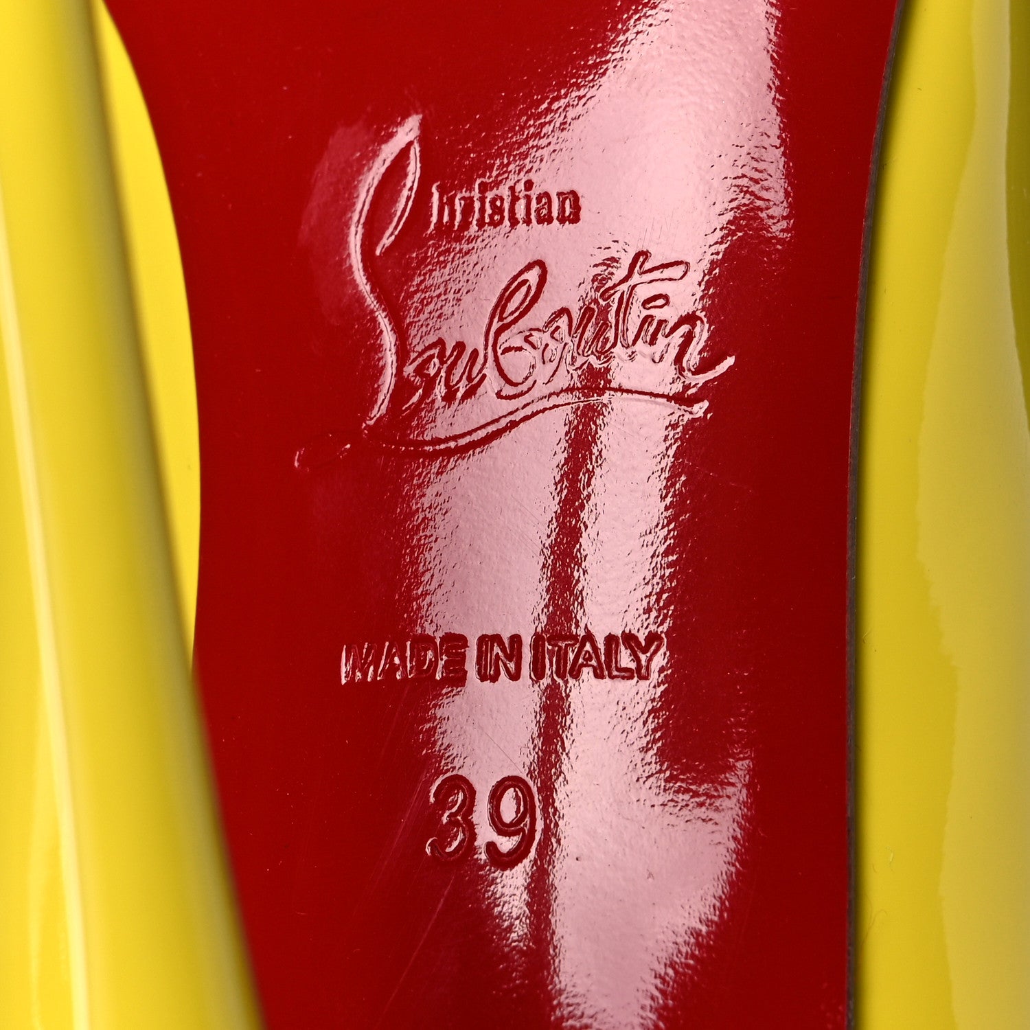 Christian Louboutin Patent So Kate 120 Pumps 39 Yellow Queen 6 of 8