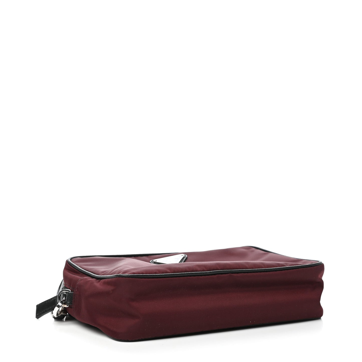 Tessuto Nylon Saffiano Wristlet Granato