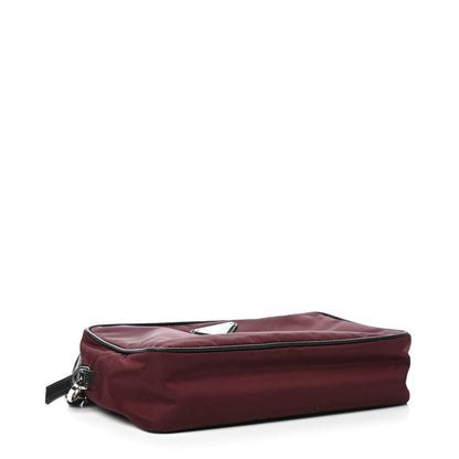 Prada Tessuto Nylon Saffiano Wristlet Granato 4 of 9