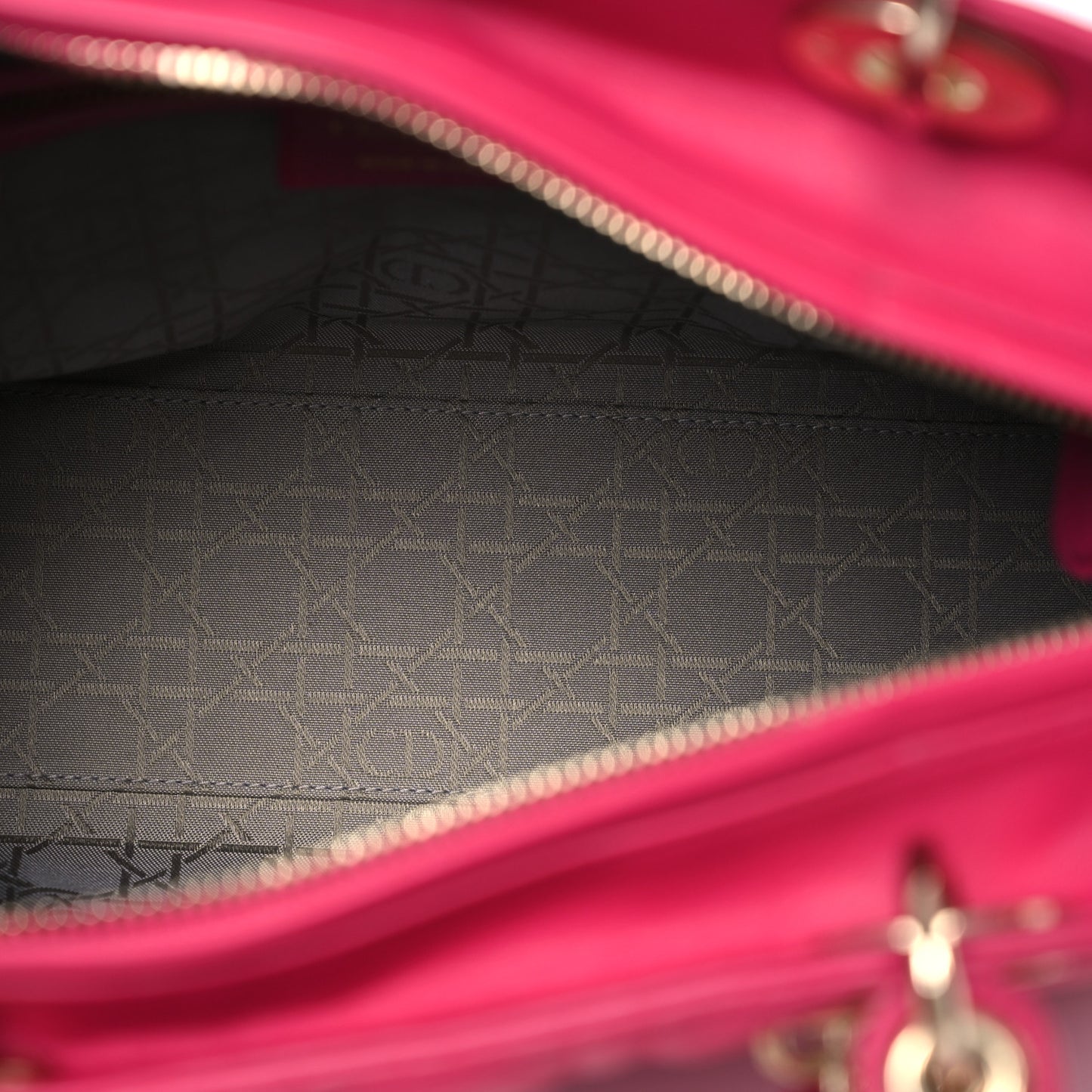 Lambskin Cannage Large Lady Dior Pink